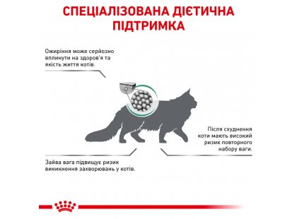 Фото - ветеринарні корми Royal Canin SATIETY WEIGHT MANAGEMENT (КОНТРОЛЬ ВАГИ) сухий лікувальний корм для кішок