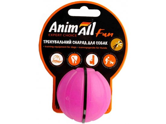 Фото - AnimAll Fun тренувальний м'яч для собак, фіолетовий іграшки AnimAll Fun тренувальний м'яч для собак, фіолетовий