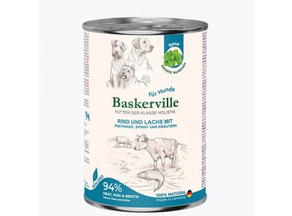 Фото 2 -  влажный корм (консервы) Baskerville Holistic ЛОСОСЬ И ГОВЯДИНА - консервы для собак