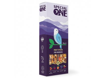 Фото - Special One Fruit Sticks ласощі для хвилястих папуг ФРУКТОВІ ПАЛИЧКИ корм та ласощі Special One Fruit Sticks ласощі для хвилястих папуг ФРУКТОВІ ПАЛИЧКИ