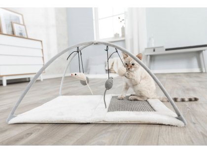 Фото 5 -  когтеточки, с домиками Trixie Mat Когтеточка для кошки с игрушками