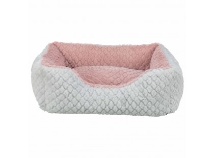 Фото 2 -  лежаки, матраси, килимки та будиночки Trixie Kaline Mio лежак для собак і котів, сірий/рожевий
