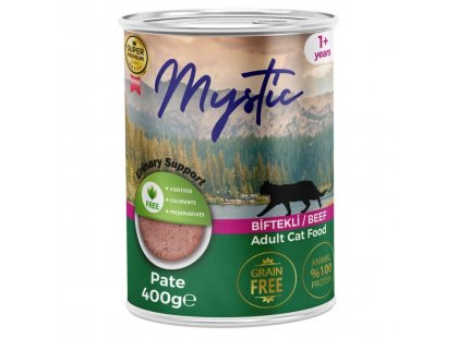 Фото 2 -  влажный корм (консервы) Mystic Cat Beef Pate влажный корм для кошек, ГОВЯДИНА, паштет