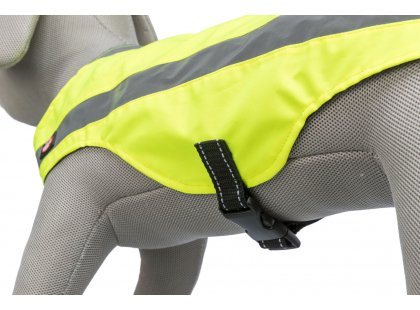 Фото 3 -  одяг Trixie Захисний світловідбиваючий жилет для собак, жовтий неон