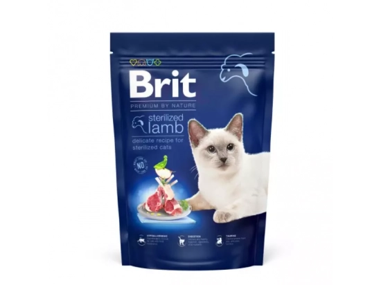 Фото - сухой корм Brit Premium Cat Sterilized Lamb сухой корм для стерилизованных кошек ЯГНЕНОК