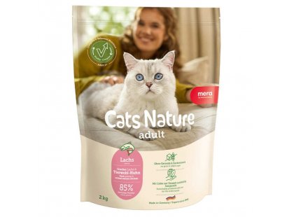 Фото 2 -  сухой корм Mera Nurture Adult Salmon сухой корм для кошек ЛОСОСЬ