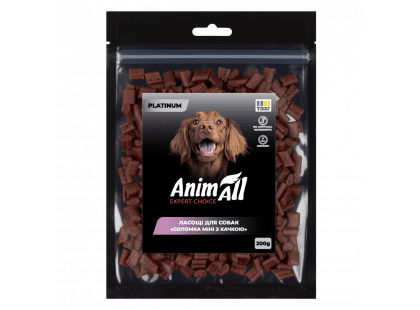 Фото 2 -  лакомства AnimAll Platinum лакомство для собак СОЛОМКА МИНИ С УТКОЙ