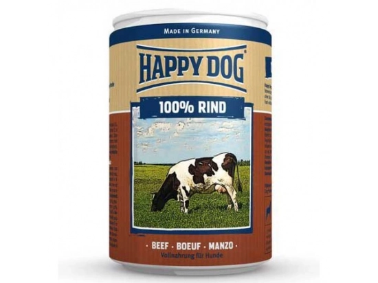 Фото - Happy Dog (Хеппі Дог) DOSE 100 % RIND консерви для собак ЯЛОВИЧИНА вологий корм (консерви) Happy Dog (Хеппі Дог) DOSE 100 % RIND консерви для собак ЯЛОВИЧИНА