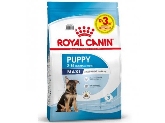 Фото - сухий корм Royal Canin MAXI PUPPY корм для цуценят великих порід від 2 до 15 місяців