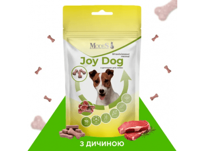 Фото 2 -  ласощі Modes Joy Dog вітамінізовані ласощі для собак ДИЧИНА