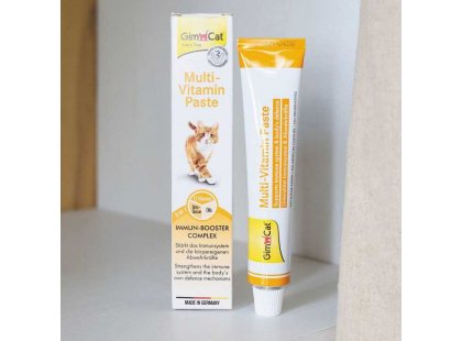Фото 4 -  витамины и минералы Gimcat (Джимкет) Multi-Vitamin Paste Immune-Booster Complex Мультивитаминная паста для повышения иммунитета у кошек