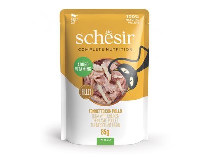Фото - Schesir (Шезир) консервы для кошек Тунец и Курица влажный корм (консервы) Schesir (Шезир) консервы для кошек Тунец и Курица