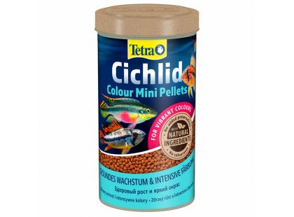 Фото - Tetra Cichlid Colour Mini корм для яркости окраса всех цихлид, гранулы корм для рыб Tetra Cichlid Colour Mini корм для яркости окраса всех цихлид, гранулы
