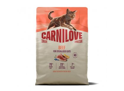Фото - Carnilove True Fresh Sterilised Beef сухой беззерновой корм для стерилизованных кошек ГОВЯДИНА сухой корм Carnilove True Fresh Sterilised Beef сухой беззерновой корм для стерилизованных кошек ГОВЯДИНА