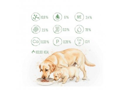 Фото 4 -  вологий корм (консерви) Baskerville Holistic Puppy & Mother консерви для цуценят і вагітних собак ІНДИЧКА