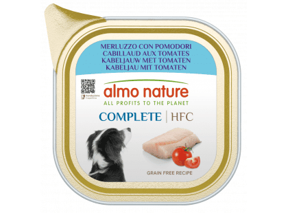 Фото - влажный корм (консервы) Almo Nature HFC COMPLETE COD WITH TOMATOES консервы для собак ТРЕСКА И ТОМАТЫ