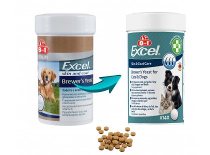 Фото - 8in1 (8в1) EXCEL BREVERS YEAST (ЕКСЕЛЬ БРЕВЕРС ДЖЕСТ) пивні дріжджі для собак та котів вітаміни та мінерали 8in1 (8в1) EXCEL BREVERS YEAST (ЕКСЕЛЬ БРЕВЕРС ДЖЕСТ) пивні дріжджі для собак та котів