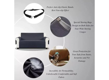 Фото 3 -  лежаки, матраси, килимки та будиночки Senful Modern Sofa Cover водонепроникний чохол на диван, бежевий