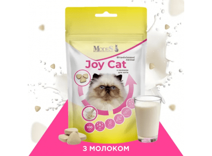 Фото 2 -  ласощі Modes Joy Cat вітамінізовані ласощі для котів МОЛОКО