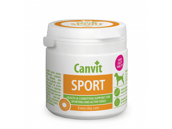 Фото - Canvit Sport (Спорт) таблетки для зміцнення здоров'я при фізичних та фізіологічних навантаженнях для собак вітаміни та мінерали Canvit Sport (Спорт) таблетки для зміцнення здоров'я при фізичних та фізіологічних навантаженнях для собак