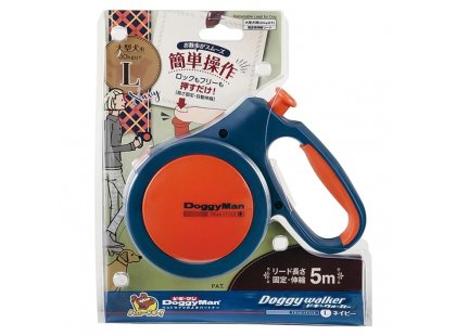Фото 4 -  рулетки DoggyMan Retractable Lead Trad Style поводок рулетка для собак, синий