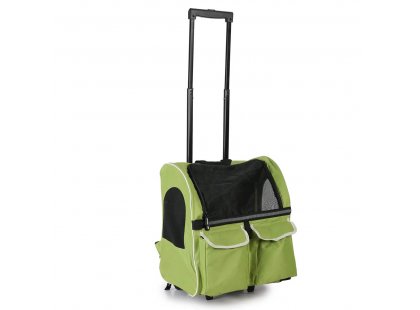 Фото - переноски, сумки, рюкзаки Senful 3-In-1 Pet Trolley візок-рюкзак для котів і собак, салатовий