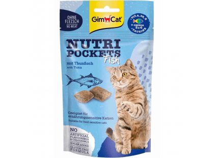 Фото - лакомства Gimcat NUTRI POCKETS FISH TUNA лакомство для кошек ТУНЕЦ