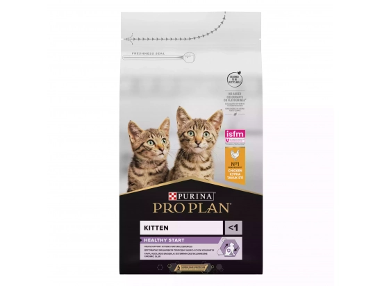 Фото - сухой корм Purina Pro Plan (Пурина Про План) Kitten Healthy Start сухой корм для котят до 12 месяцев КУРИЦА