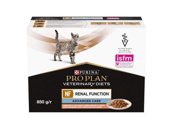 Фото - ветеринарные корма Purina Pro Plan (Пурина Про План) Veterinary Diets NF Renal Function Advanced Care Salmon влажный корм для кошек c заболеваниями почек ЛОСОСЬ