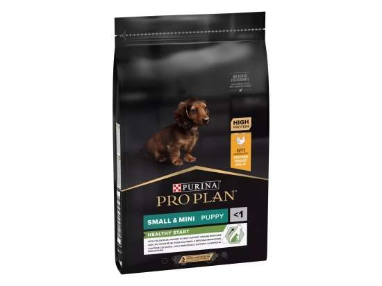 Фото - сухой корм Purina Pro Plan (Пурина Про План) Puppy Small & Mini Healthy Start Chicken сухой корм для щенков мелких пород, беременных и кормящих КУРИЦА