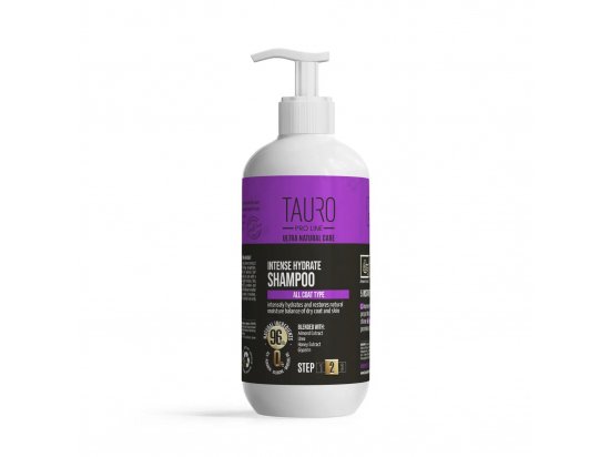 Фото - повседневная косметика Tauro (Тауро) Pro Line Ultra Natural Care Intense Hydrate Shampoo интенсивно увлажняющий шампунь для шерсти и кожи собак и кошек