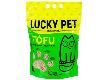 Фото - наповнювачі Lucky Pet Tofu Соєвий наповнювач для котячого туалету ГІПОАЛЕРГЕННИЙ