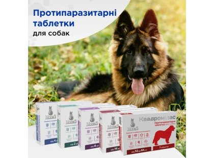 Фото 9 -  от блох и клещей Modes Квадромидас таблетки от блох, клещей и гельминтов для собак