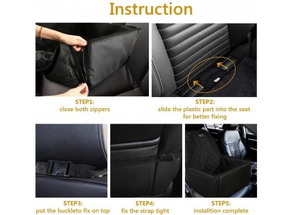 Фото 9 -  аксессуары в авто Senful автокресло для собак и котов со страховочным поводком