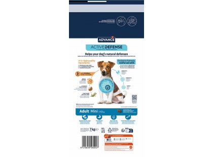 Фото - сухий корм Advance (Едванс) Dog Mini Adult - корм для дорослих собак маленьких порід (з куркою та рисом)