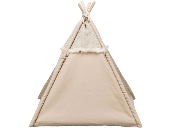 Фото - спальные места, лежаки, домики Trixie Tipi Boho Лежак-вигвам для кошек, бежевый (38211)