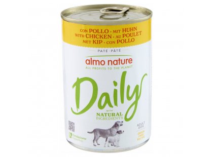 Фото - Almo Nature Daily ADULT CHICKEN консервы для собак КУРИЦА влажный корм (консервы) Almo Nature Daily ADULT CHICKEN консервы для собак КУРИЦА