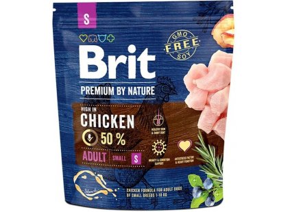 Фото - сухий корм Brit Premium Dog Adult Small S Chicken сухий корм для собак дрібних порід КУРКА