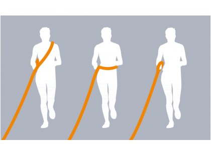 Фото 6 -  амуниция Trixie JOGGING LEASH (ДЛЯ ПРОБЕЖЕК) поводок для собак, нейлон (12763)