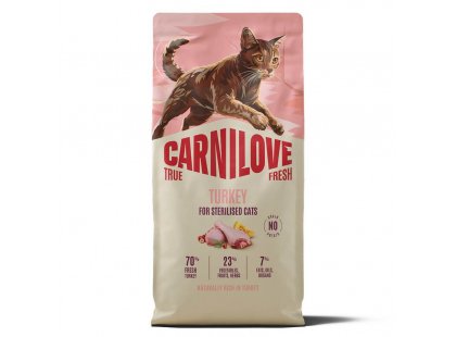 Фото 3 -  сухой корм Carnilove True Fresh Sterilised Turkey сухой беззерновой корм для стерилизованных кошек ИНДЕЙКА