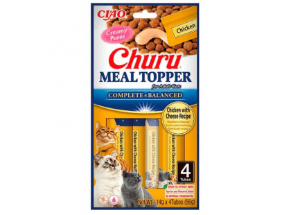 Фото - Inaba Churu Meal Topper Chiken & Cheese лакомство для кошек, мусс КУРИЦА и СЫР лакомства Inaba Churu Meal Topper Chiken & Cheese лакомство для кошек, мусс КУРИЦА и СЫР