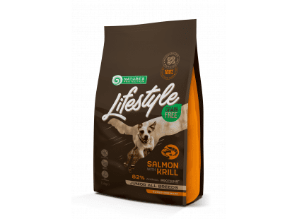 Фото - Natures Protection Lifestyle GRAIN FREE JUNIOR SALMON & KRILL корм для цуценят від 3 до 12 місяців сухий корм Natures Protection Lifestyle GRAIN FREE JUNIOR SALMON & KRILL корм для цуценят від 3 до 12 місяців