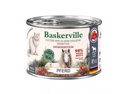 Фото 6 -  вологий корм (консерви) Baskerville Holistic Sensitive консерви для літніх котів з чутливим травленням КОНИНА