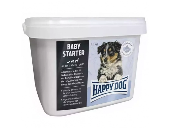 Фото - сухой корм Happy Dog (Хэппи Дог) BABY STARTER (БЕЙБИ СТАРТЕР) первый твердый корм для щенков