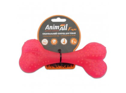 Фото 2 -  игрушки AnimAll Fun игрушка для собак КОСТЬ, коралловый