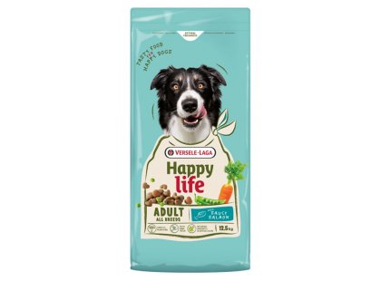 Фото 2 -  сухий корм Happy Life ADULT SALMON корм для собак усіх порід ЛОСОСЬ