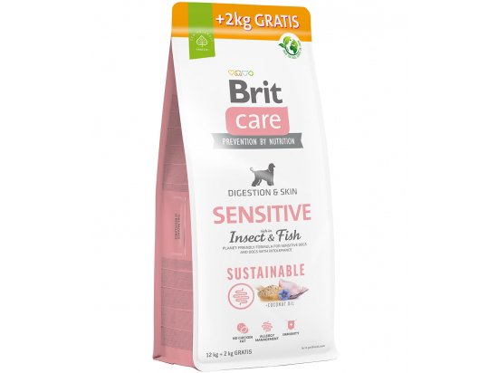 Фото - сухой корм Brit Care Dog Sustainable Sensitive Digestion & Skin Insect & Fish сухой корм для собак с чувствительным пищеварением НАСЕКОМЫЕ и РЫБА