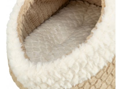 Фото 3 -  лежаки, матрасы, коврики и домики Trixie Kaline Mio домик для собак и кошек, коричневый/крем