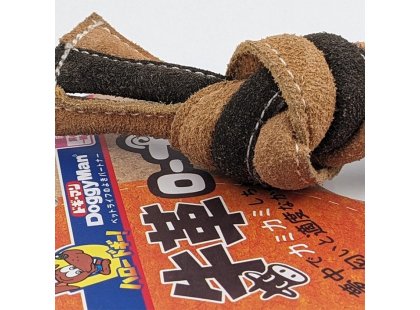 Фото 5 -  іграшки DoggyMan Leather Rabbit with Rope жувальна іграшка для собак КІСТКА З ВУЗЛАМИ