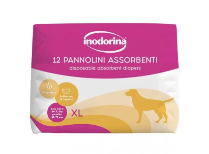 Фото 5 -  памперсы и трусики Inodorina Pannolini Assorbenti подгузники для собак (сук) с индикатором влажности